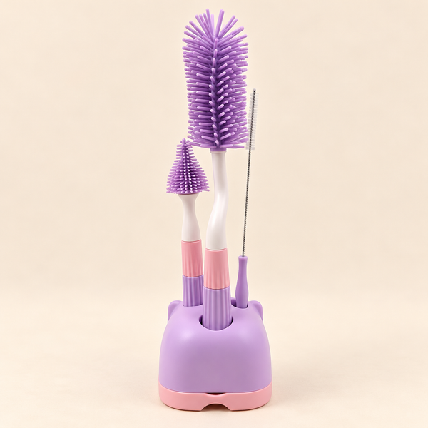 Baby Bottle Cleaning Brush Set with Stand