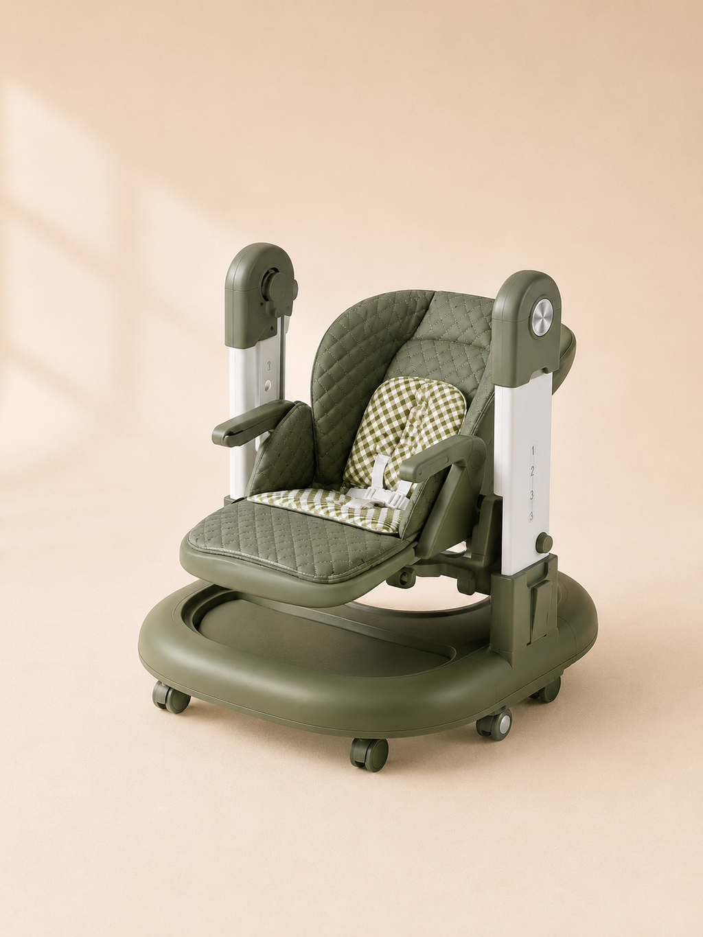 Joyous 3-in-1 high chair converted to rolling toddler seat