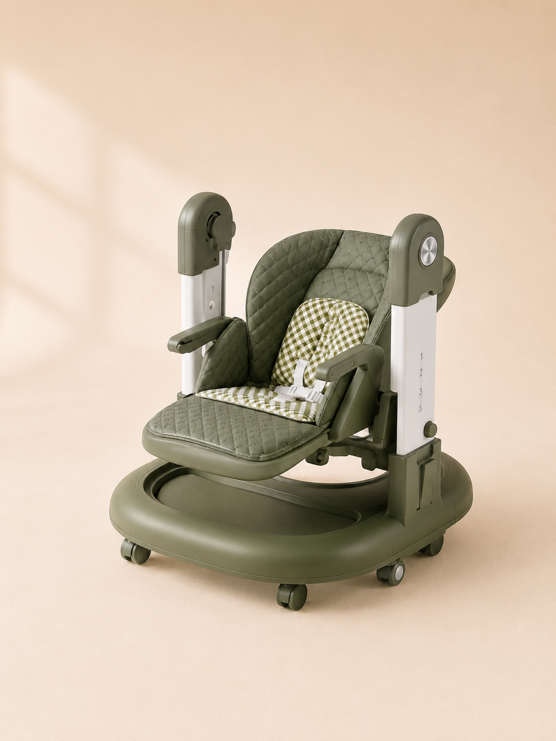 Joyous 3-in-1 high chair converted to rolling toddler seat