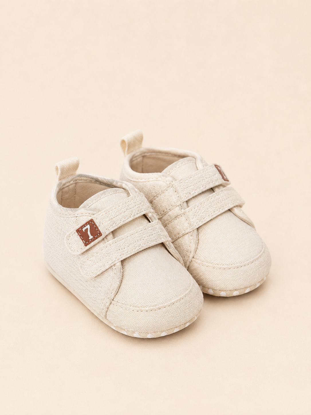 Soft Sole Baby Sneakers, Beige