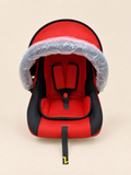 Infant Carry Cot with Canopy, Red and Black